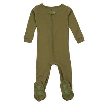 Leveret Kids Footed Cotton Pajama Boho Solid Color