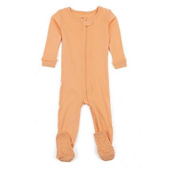 Leveret Kids Footed Cotton Pajama Boho Solid Color