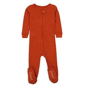 Leveret Kids Footed Cotton Pajama Boho Solid Color