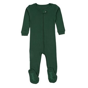 Leveret Kids Footed Cotton Pajama Boho Solid Color