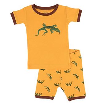 Leveret Kids Two Piece Cotton Short Pajamas Lizard