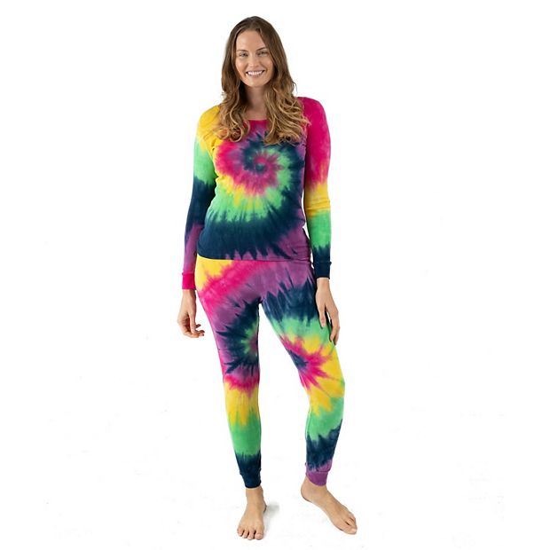 Leveret Womens Two Piece Cotton Pajamas Tie Dye