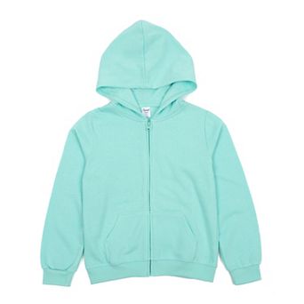 Leveret Kids Zipper Sweat Hoodie Classic Solid Color