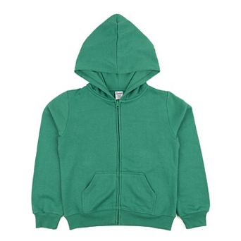 Leveret Kids Zipper Sweat Hoodie Classic Solid Color