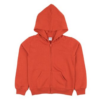 Leveret Kids Zipper Sweat Hoodie Classic Solid Color