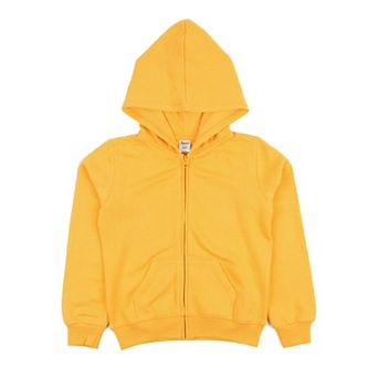 Leveret Kids Zipper Sweat Hoodie Classic Solid Color