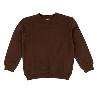 Leveret Kids Long Sleeve Sweatshirt Neutral Solid Color