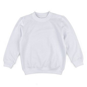 Leveret Kids Long Sleeve Sweatshirt Neutral Solid Color
