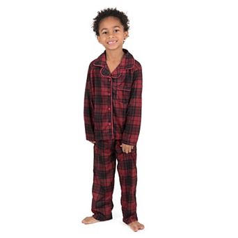 Leveret Kids Two Piece Flannel Feel Pajamas Plaid