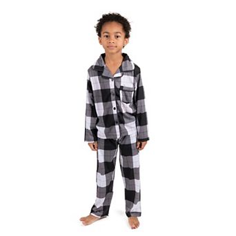 Leveret Kids Two Piece Flannel Feel Pajamas Plaid