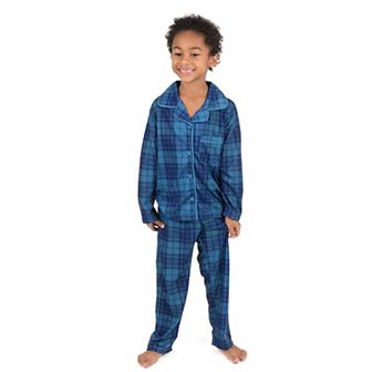 Leveret Kids Two Piece Flannel Feel Pajamas Plaid
