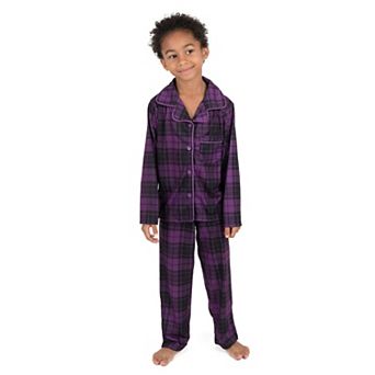 Leveret Kids Two Piece Flannel Feel Pajamas Plaid