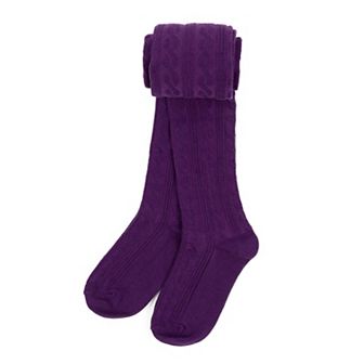 Leveret Girls Knit Tights Boho Solid Color