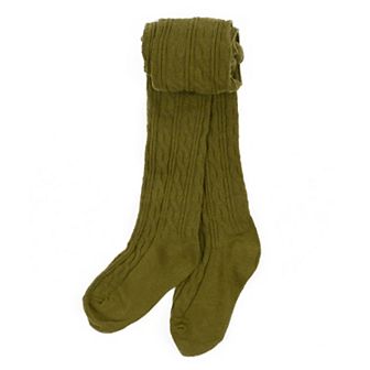 Leveret Girls Knit Tights Boho Solid Color