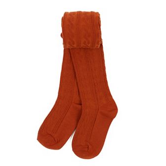 Leveret Girls Knit Tights Boho Solid Color