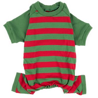 Leveret Dog Cotton Pajama Striped