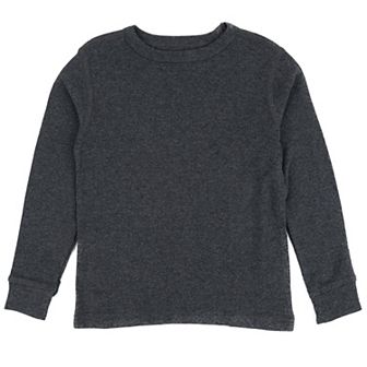 Leveret Kids Long Sleeve T-Shirt Neutral Solid Color