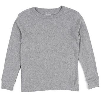 Leveret Kids Long Sleeve T-Shirt Neutral Solid Color