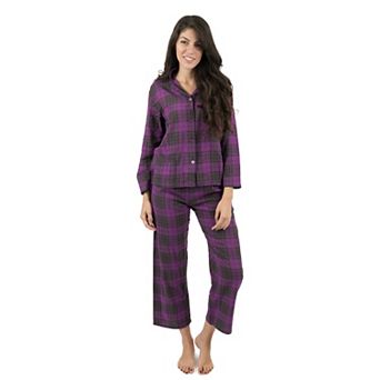Leveret Womens Two Piece Flannel Pajamas Plaid