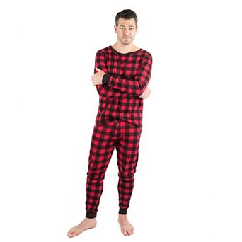Leveret Mens 2 pc Buffalo Plaid Cotton Pajamas