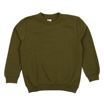 Leveret Kids Long Sleeve Sweatshirt Boho Solid Color