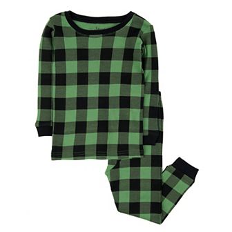 Leveret Kids Two Piece Cotton Pajamas Plaid