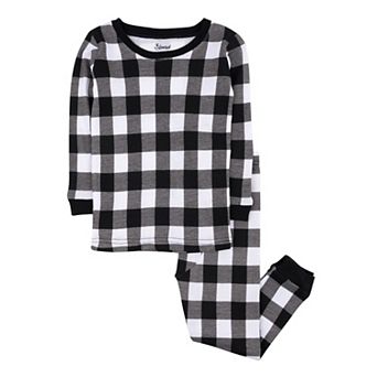 Leveret Kids Two Piece Cotton Pajamas Plaid