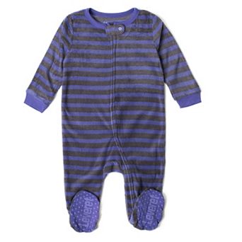 Leveret Kids Footed Fleece Pajama Striped