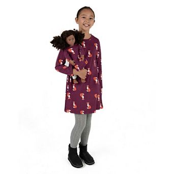 Leveret Girls and Doll Cotton Dress Fox
