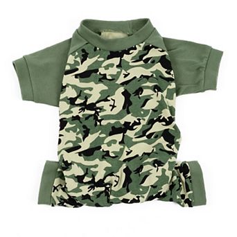 Leveret Dog Cotton Pajama Camouflage