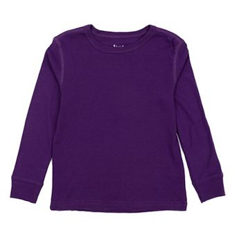 Leveret Kids Long Sleeve T-Shirt Boho Solid Color