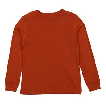 Leveret Kids Long Sleeve T-Shirt Boho Solid Color