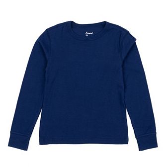 Leveret Kids Long Sleeve T-Shirt Boho Solid Color