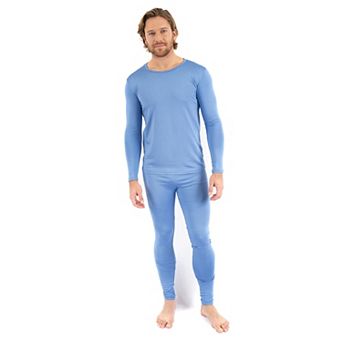 Leveret Mens Two Piece Thermal Pajamas