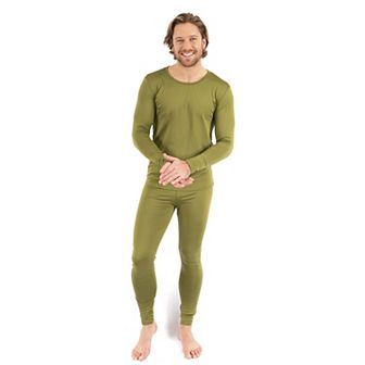 Leveret Mens Two Piece Thermal Pajamas