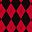 Argyle Black Red