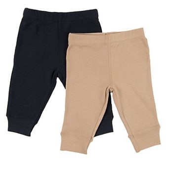 Leveret Baby Navy Crawling Pant and Colored Legging