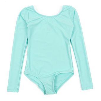 Leveret Girls Long Sleeve Leotard Classic Solid Color