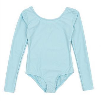 Leveret Girls Long Sleeve Leotard Classic Solid Color