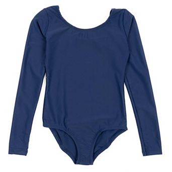 Leveret Girls Long Sleeve Leotard Classic Solid Color