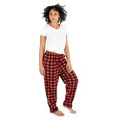 Leveret Womens Pajama Pants Cotton Flannel Sleep Pj Bottoms Black