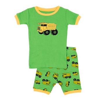 Leveret Kids Two Piece Cotton Short Pajamas Dump Truck