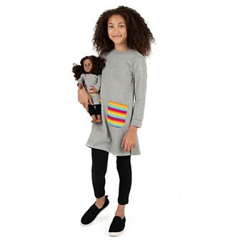 Leveret Big Girls And Doll Sweat Dress
