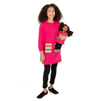 Leveret Big Girls And Doll Sweat Dress