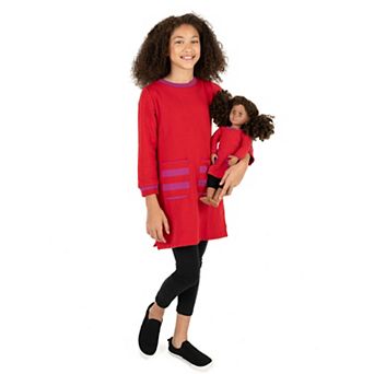 Leveret Big Girls And Doll Sweat Dress