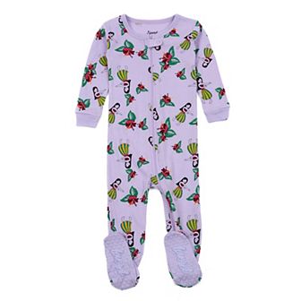Leveret Kids Footed Cotton Pajama Hula