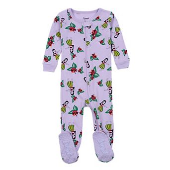 Leveret Kids Footed Cotton Pajama Hula