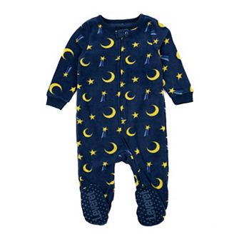 Leveret Kids Footed Fleece Pajama Moon