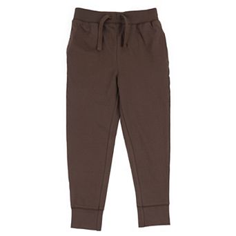 Leveret Kids Drawstring Pants Neutral Solid Color