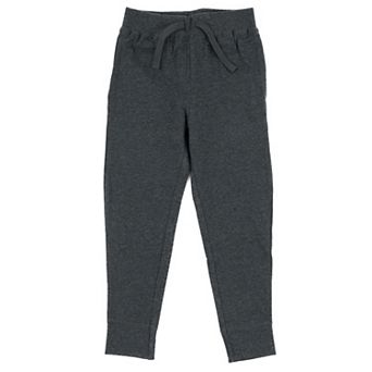 Leveret Kids Drawstring Pants Neutral Solid Color